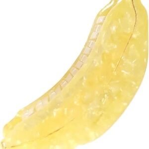 Yellow Banana Hair Clip